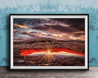 ヨセミテの夜景：トンネルビューポスター（ハーフドーム＆月光