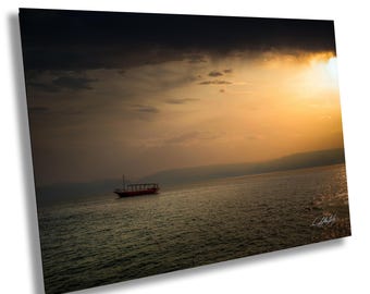 Sea of Galilee Sunrise Photograph: Holy Land Art Print