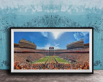 UT Volunteers Football Canvas, Homecoming Win (2022 Neyland Stadium)