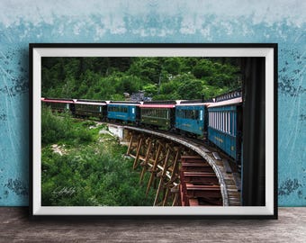 Alaska Train Wall Art - White Pass Yukon Route, Gold Rush Era