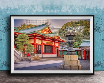 Hie-Jinja Shrine Print: Sunrise Photo - Spiritual Tokyo Scene