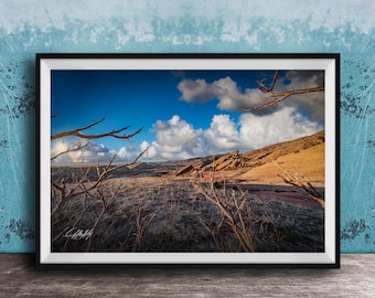 Red Rocks Amphitheater Print: Sunrise Landscape, Warm Earth Tones