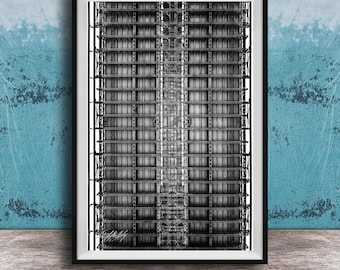 Underside Brooklyn Bridge Photography: Black and White New York Print