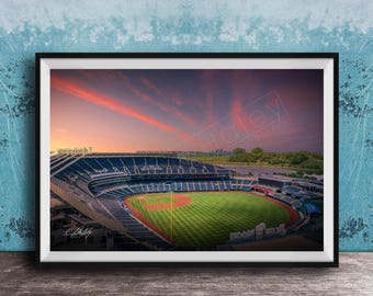 Kauffman Stadium Wall Art: Royals Baseball Canvas - Sunrise and Sunset