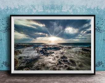 Thor's Well Wall Art: Oregon Coast Sunrise - Framed or Unframed