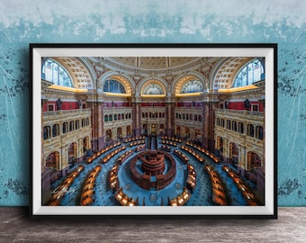 Library of Congress Washington DC Luxury Fine Art Print