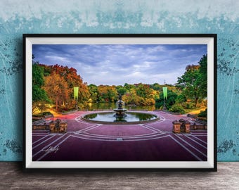Bethesda Fountain Wall Art - Tranquil Central Park Morning