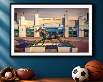 Aristides Statue Photo, Churchill Downs First Kentucky Derby Winner Print, Racing Wall Art