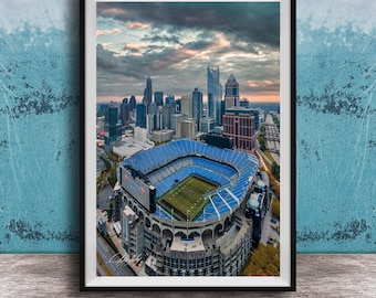 Carolina Panthers, Charlotte Skyline Wall Art, Bank of America Stadium