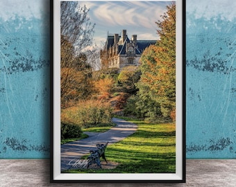 Biltmore Estate Fall Print - Wildlife and Colorful Trees
