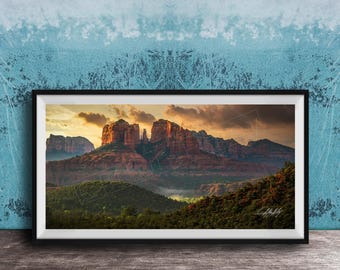 Cathedral Rock Print - Sedona Red Rocks at Sunrise