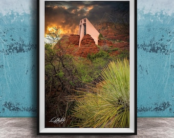 Chapel of the Holy Cross Print: Sedona Red Rock - Spiritual Wall Art