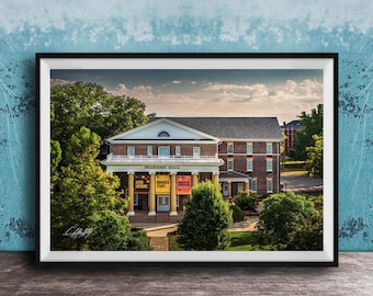Parsons Hall Wall Art: Maryville College Sunrise, Tennessee Campus
