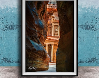 Petra Jordan Sunrise Print, The Rose City, Desert Fine Art Photography