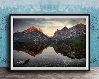 Grand Teton Wall Art: Sunrise Over Jenny Lake - Nature Photography