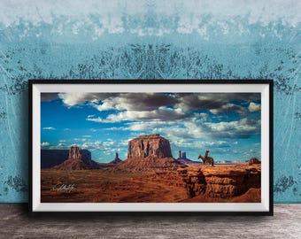 Monument Valley Native Princess Print - Southwestern Desert Scene