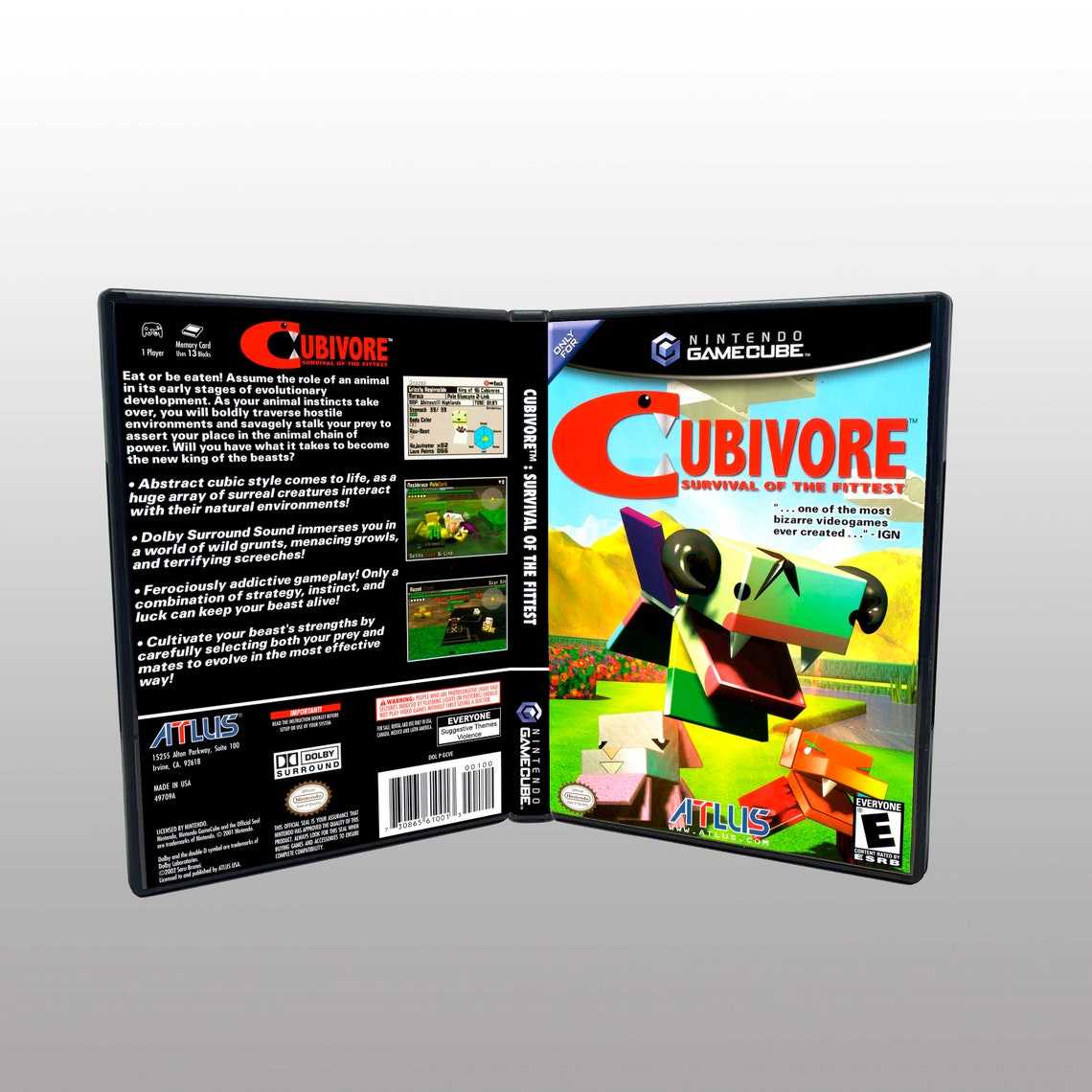 Gamecube Replacement Case NO GAME Cubivore Etsy