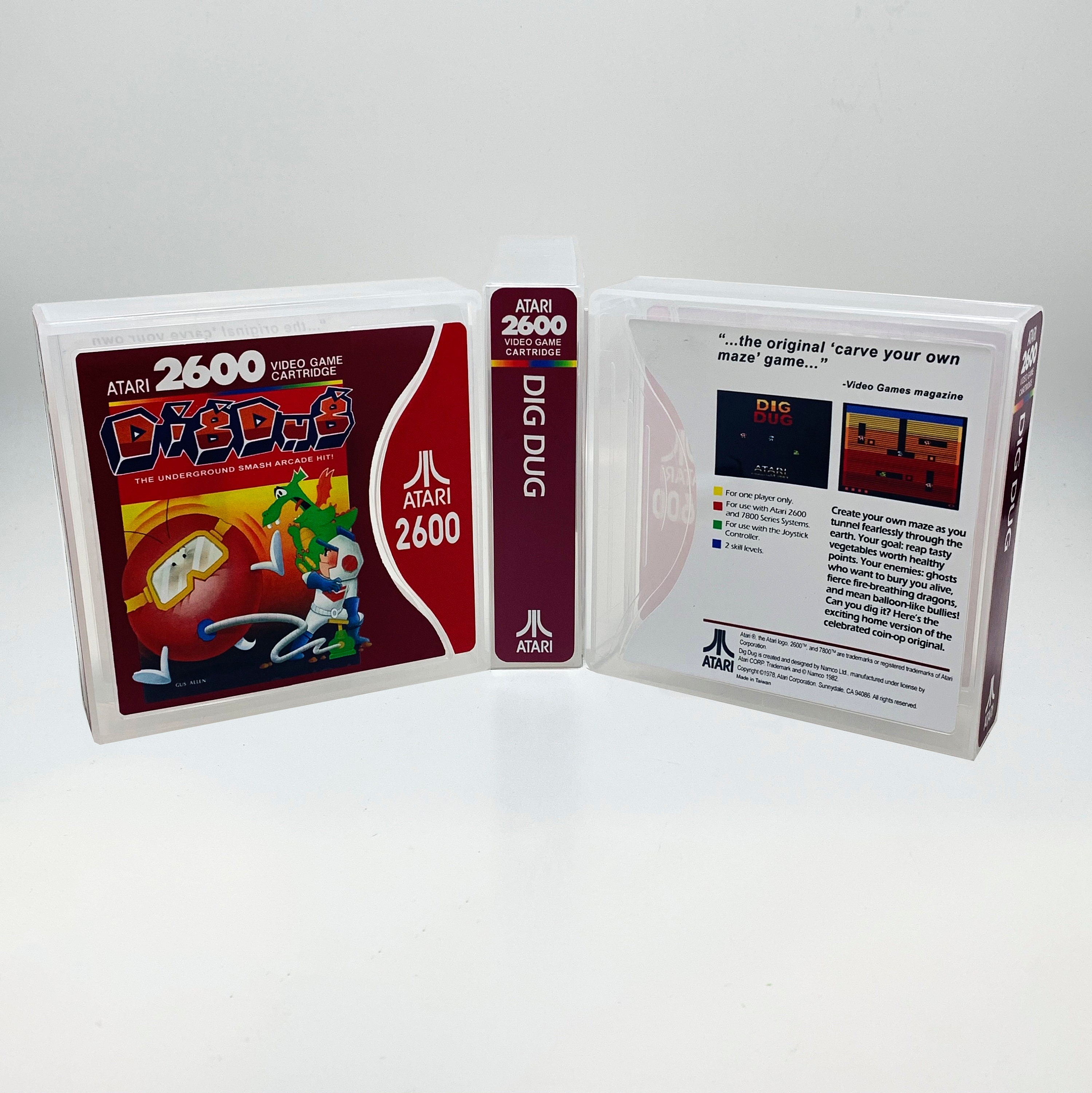 Atari 2600 Cartridge Case NO GAME Dig Dug - Etsy Finland