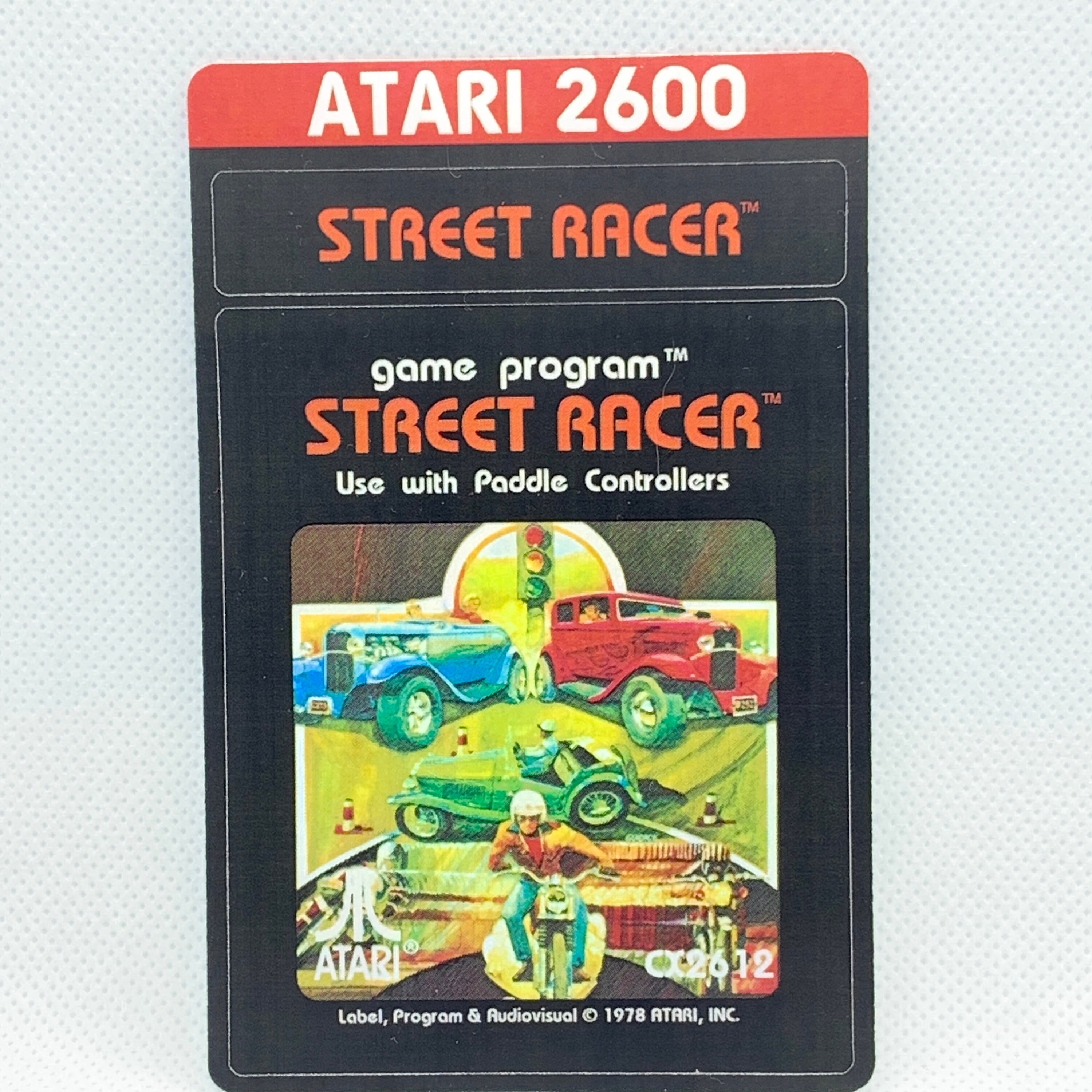 Atari 2600 Reproduction Label - Street Racer