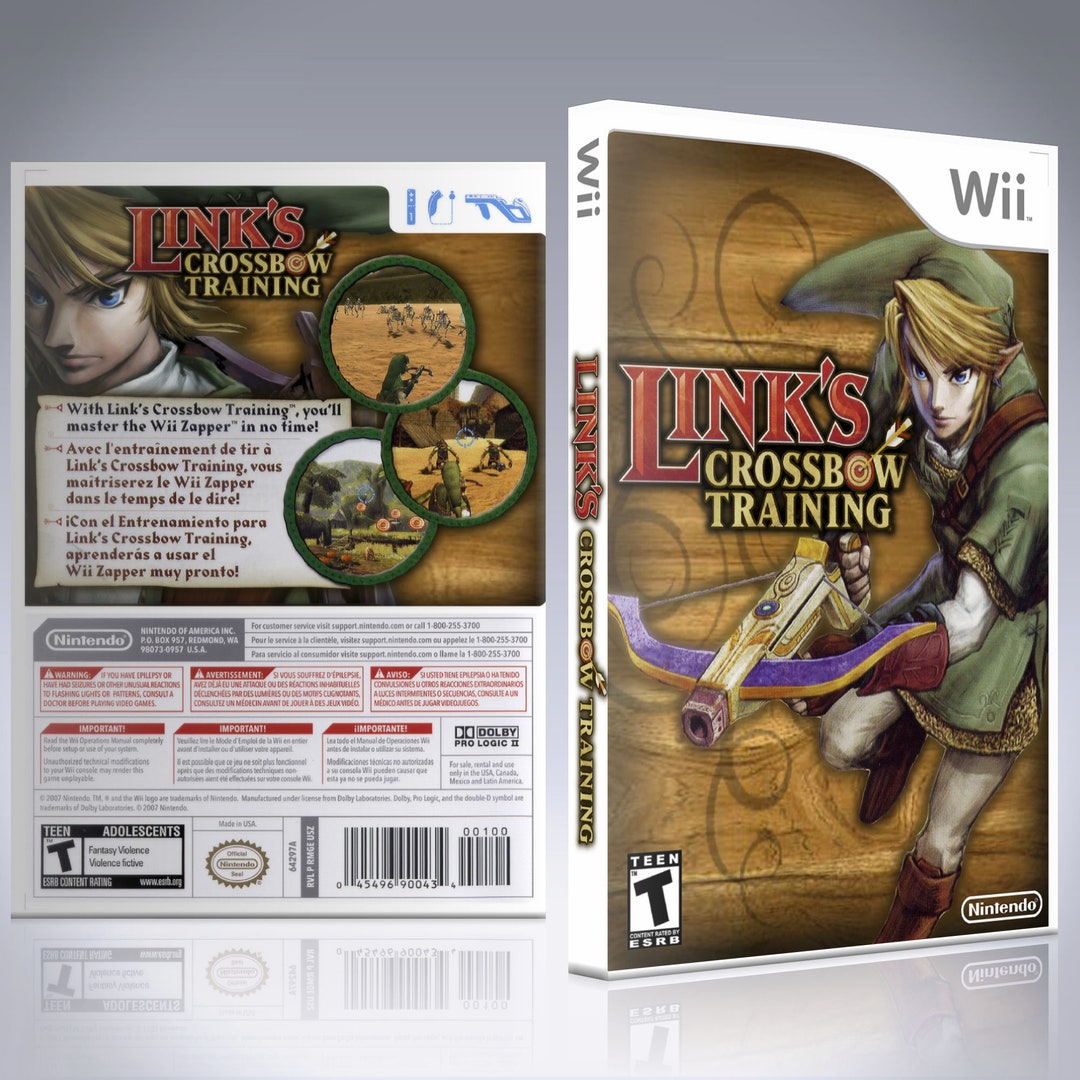Wii Replacement Case NO GAME Link's Crossbow Training Etsy