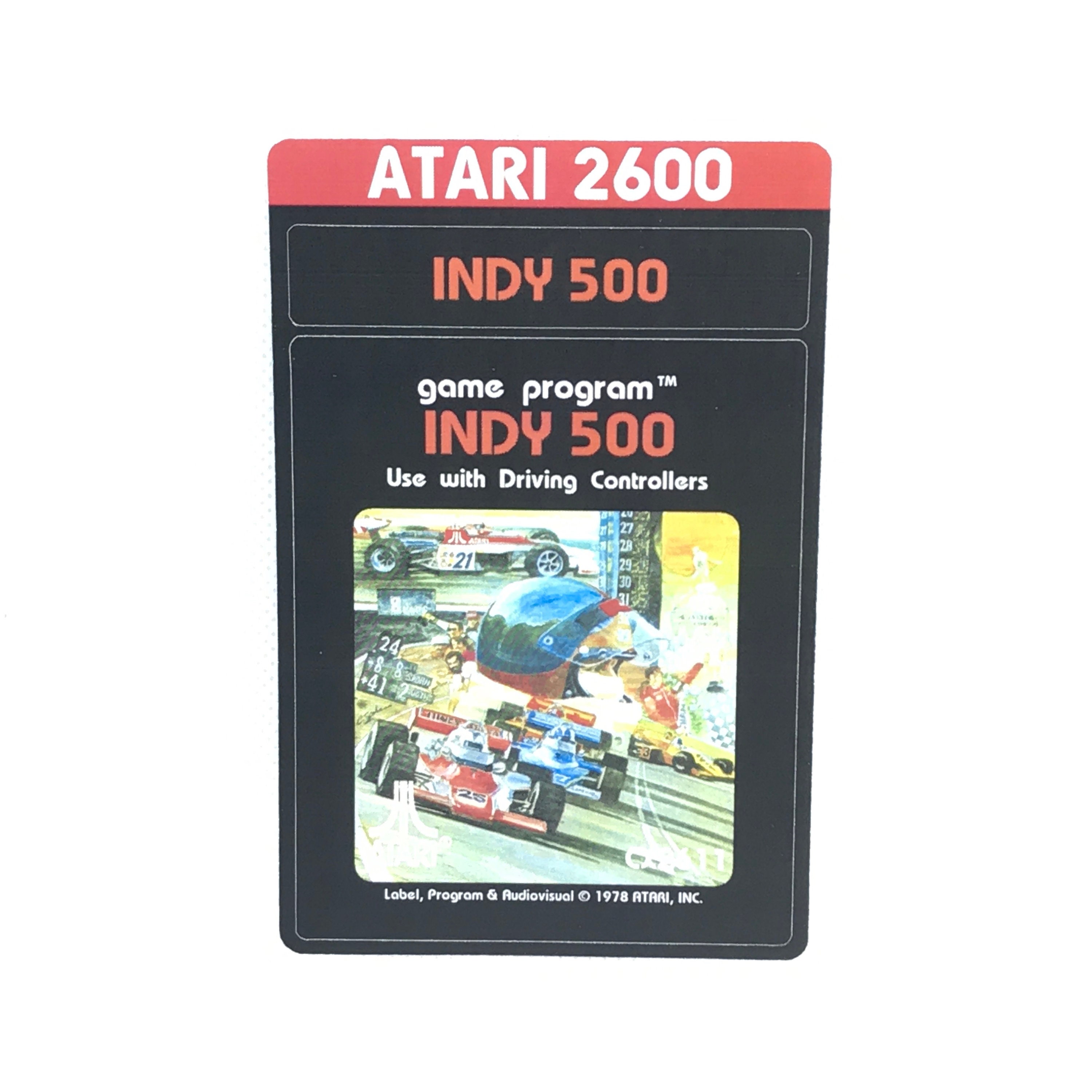 Atari 2600 Reproduction Label Indy 500 - Etsy