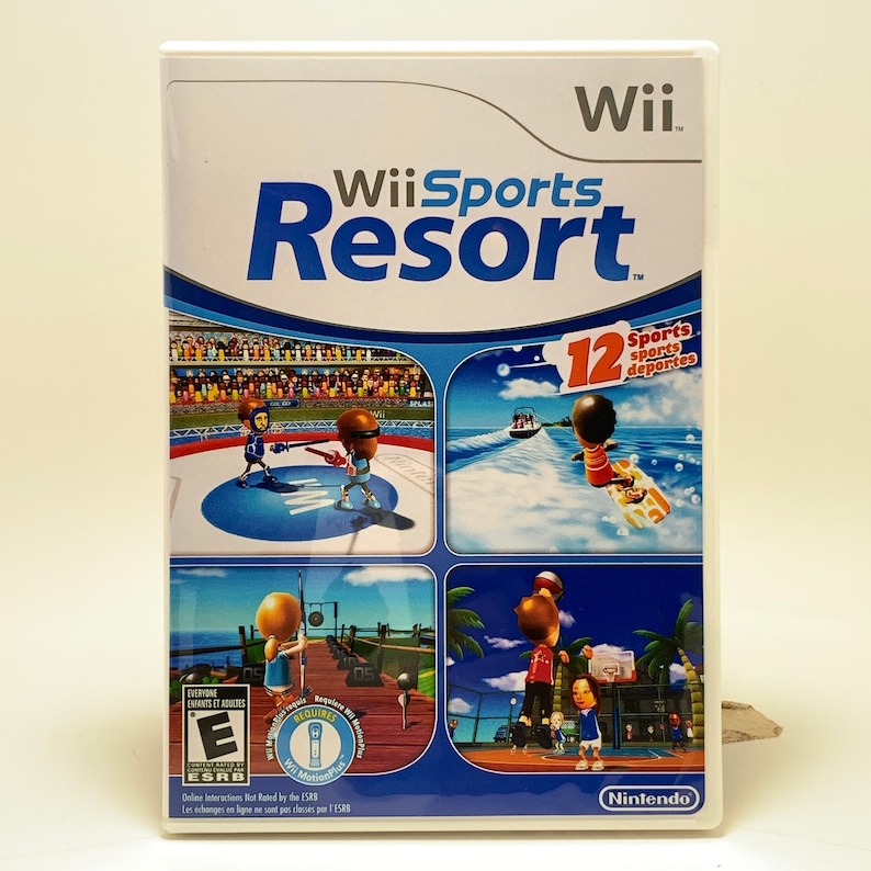 Nintendo Wii Reproduction Case NO GAME Wii Sports Resort Etsy