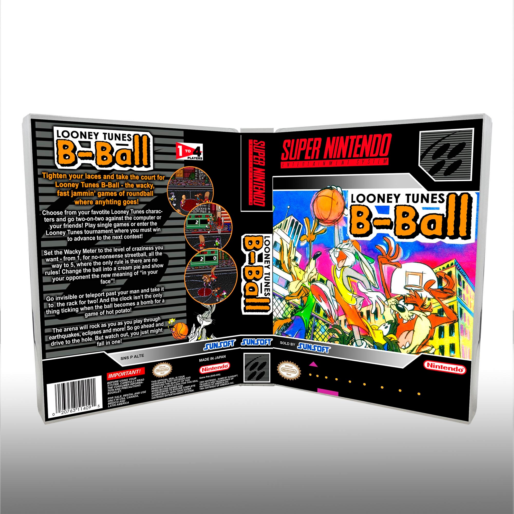 SNES Universal Game Case NO GAME Looney Tunes B-ball - Etsy