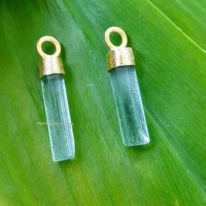 Raw Aquamarine Pendant, Natural AAA+  Aquamarine Pencil Pendant, Aquamarine Necklace, High quality Blue Aquamarine Pendant, March Birthstone