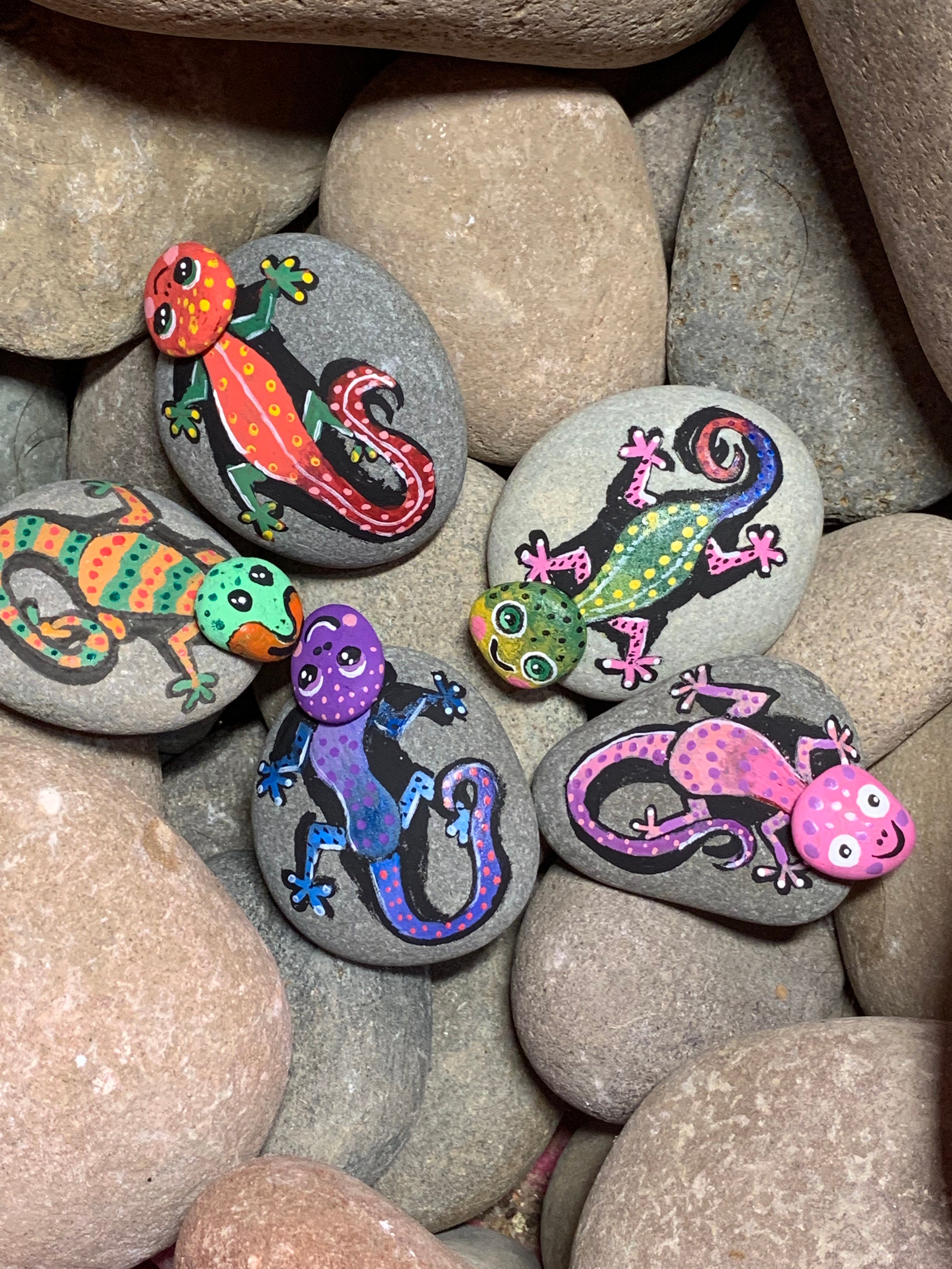 Súper Oscar  Frog art, Cartoon lizard, Hand painted rocks