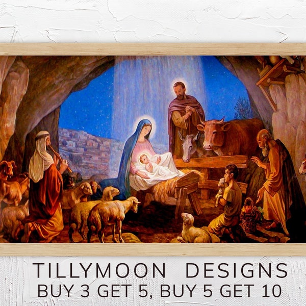 Manger Scene Painting Etsy Il 600x600.4320963410 Pder