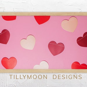 Valentines Day Samsung Frame TV Art Hearts Valentine Print for Samsung Frame TV Art Love Hearts