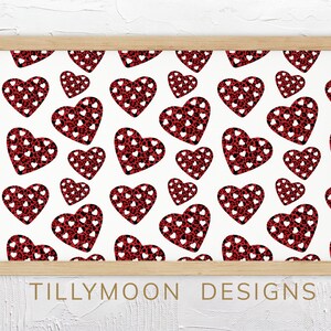 Valentine Art Samsung Frame TV Art Hearts Leopard Print Valentine&#39;s Day  Print for Samsung Frame TV Art Love Hearts