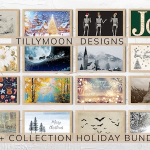 Samsung Frame TV Art Set for the Holidays | Christmas Frame TV Art | Halloween, Thanksgiving New Years Artwork | Holiday Frame Art