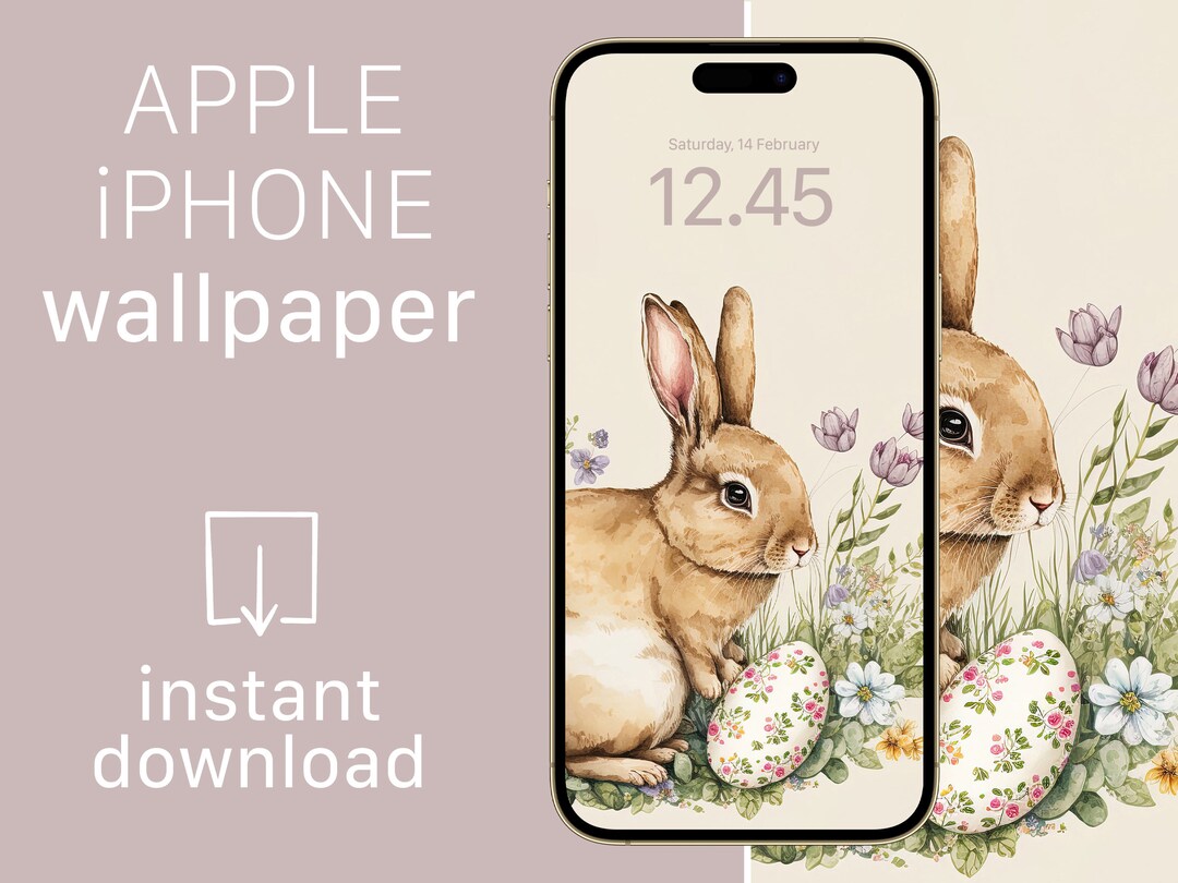 IPhone Wallpaper Digital Download Easter | High Resolution Ios Lock