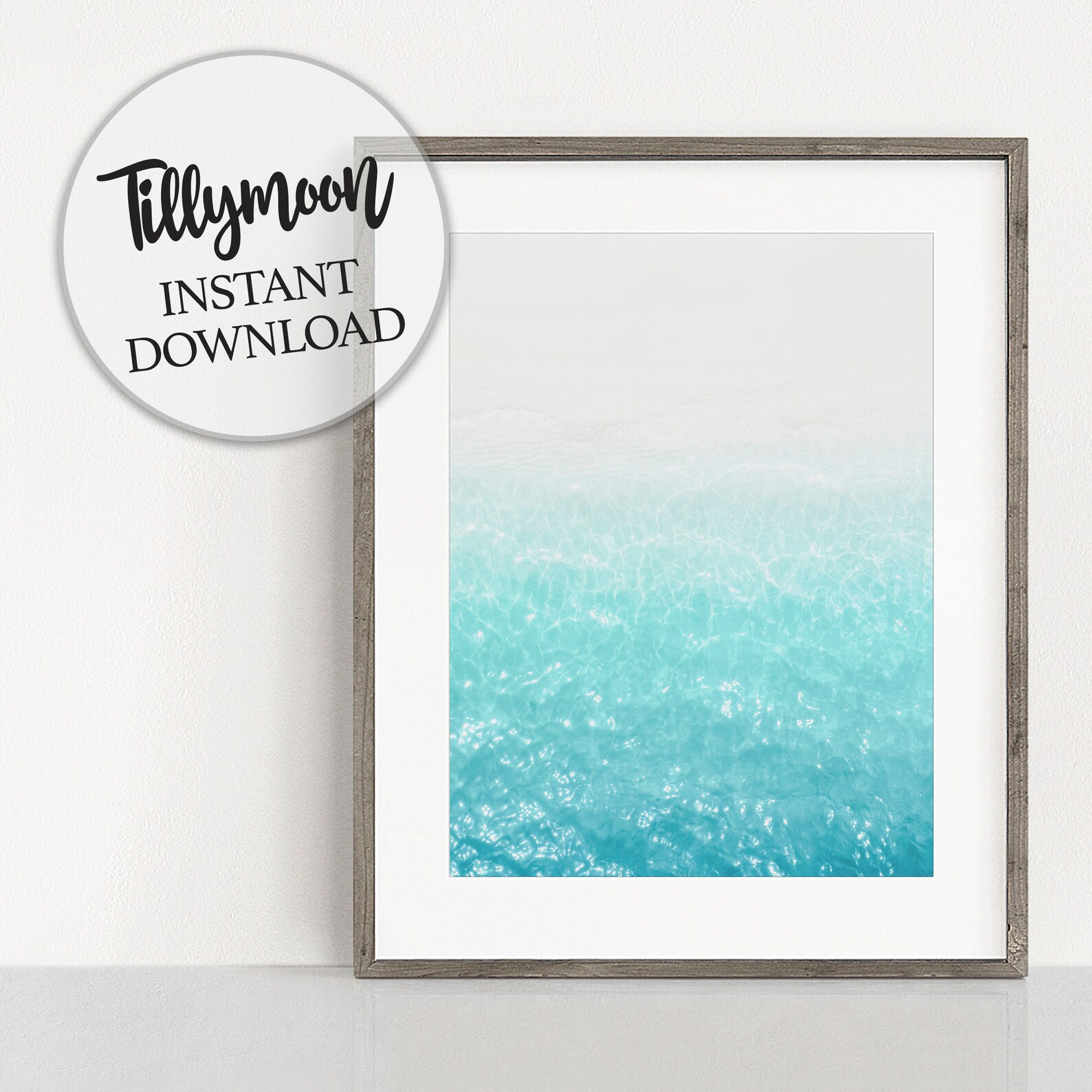 Modern Coastal Wall Art Printable Ocean Wall Art Decor Ocean - Etsy