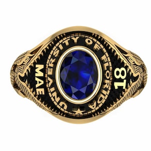 Anpassad ring från Florida University Class: Silver925 Gigantring