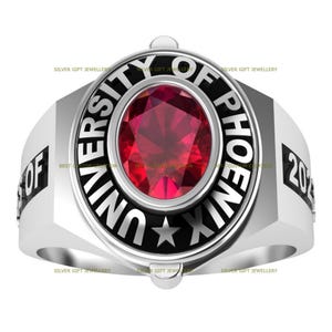 Personalisierter Ring aus Silber 925 - Eleganter Ring mit Gravur in Silber