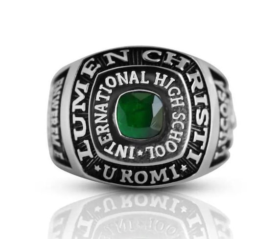 Custom Silver925 High School Class Ring Graduation Ring
