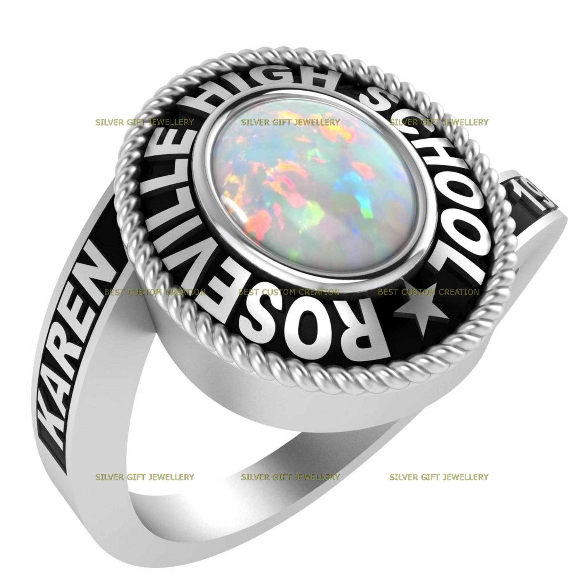 Opal graduation rings clearance