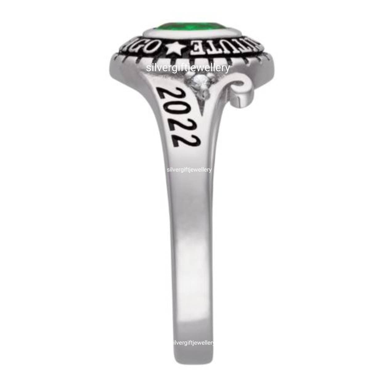 Custom Silver925 High School Class Ring Graduation Ring Etsy