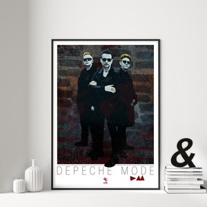 Depeche Mode Art Print, Depeche Mode Room Decor, A3, Print Wall Art, Depeche Mode Fan Gift, Depeche Mode Poster, Dave Gahan Fan Gift