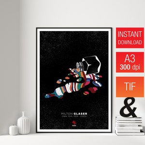 Milton Glaser. Masters. Graphic Design. New York. Illustration. Drawing. Classic. Creators. Art. A3
