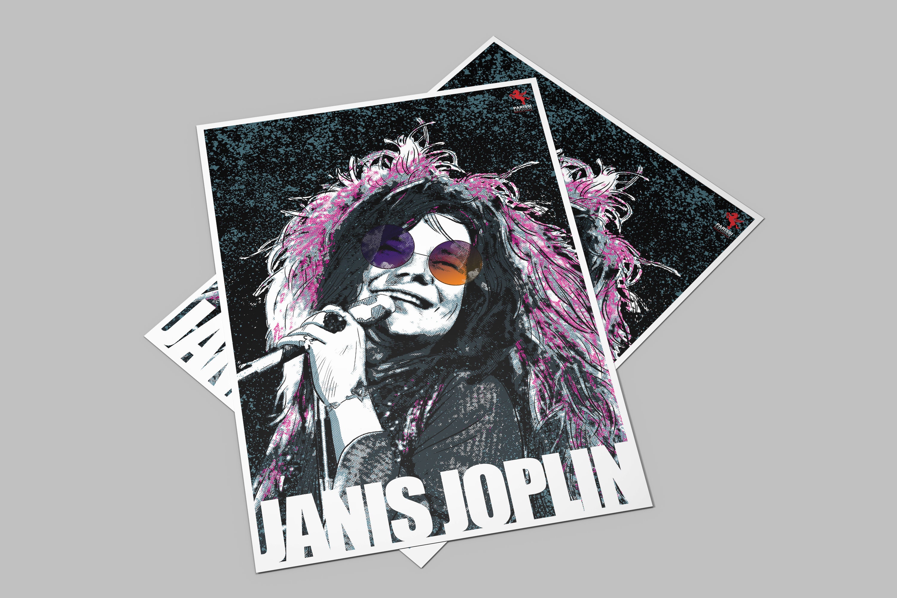 Janis Joplin Digital Poster, 42x30, 1960s 1970s Music Print American ...