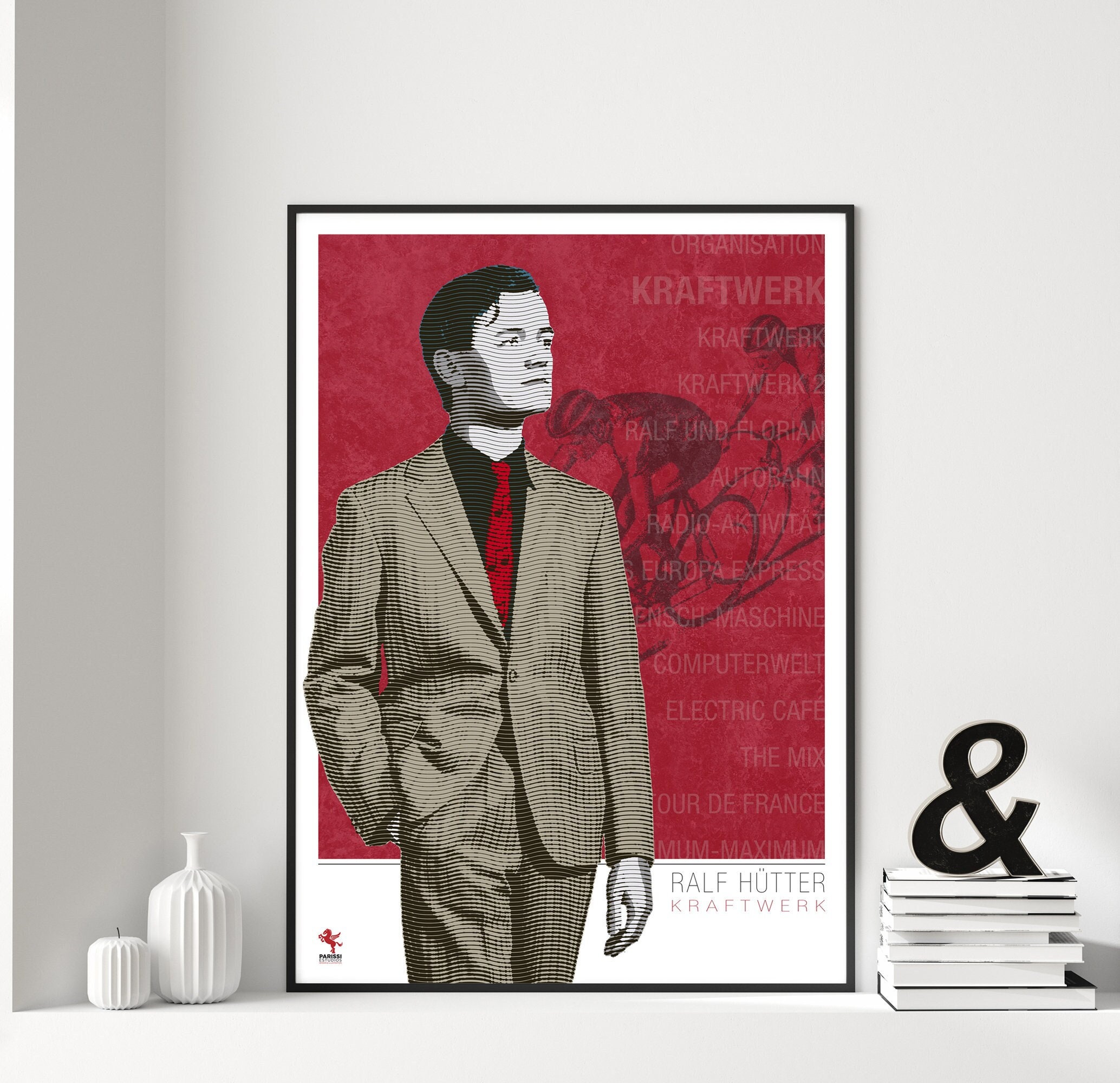 Ralf Hütter, kraftwerk, A3, Art Print, Techno Music, Electronic