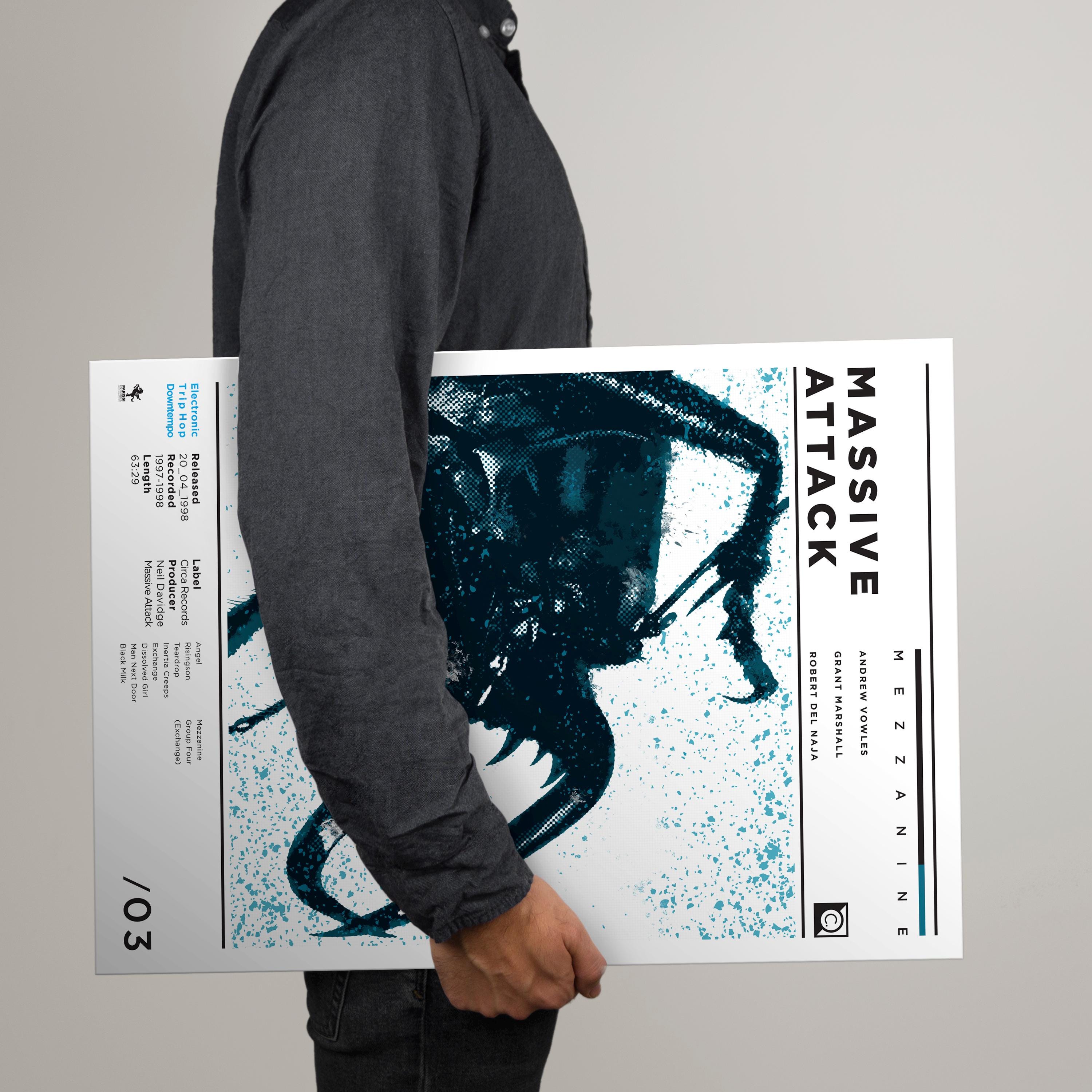 Massive Attack – Mezzanine Tribute Print | Electronic Album 