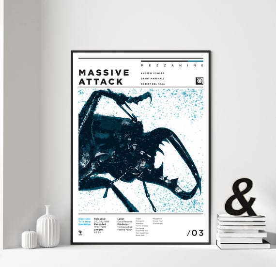 Massive Attack – Mezzanine Tribute Print | Electronic Album