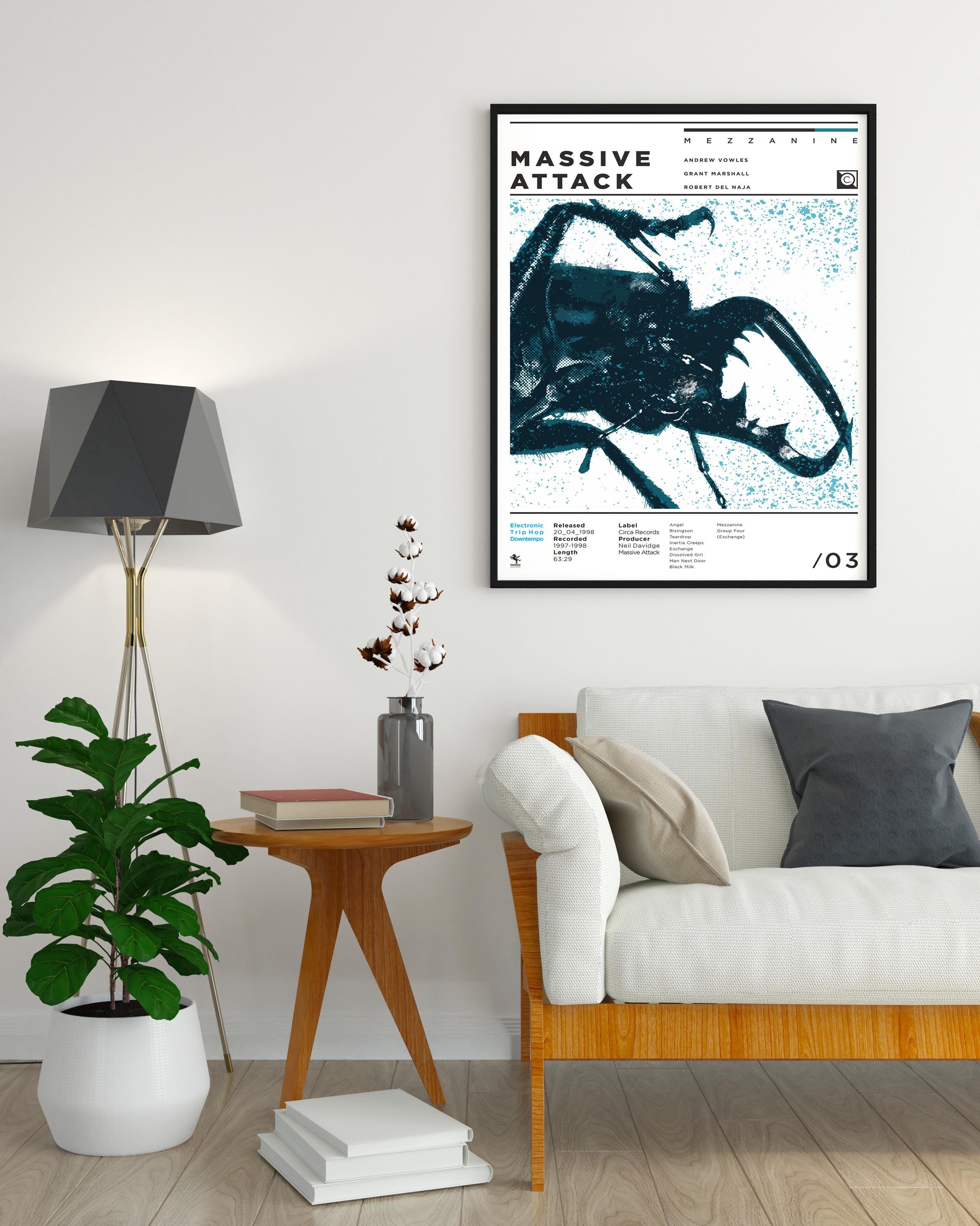 Massive Attack – Mezzanine Tribute Print | Electronic Album