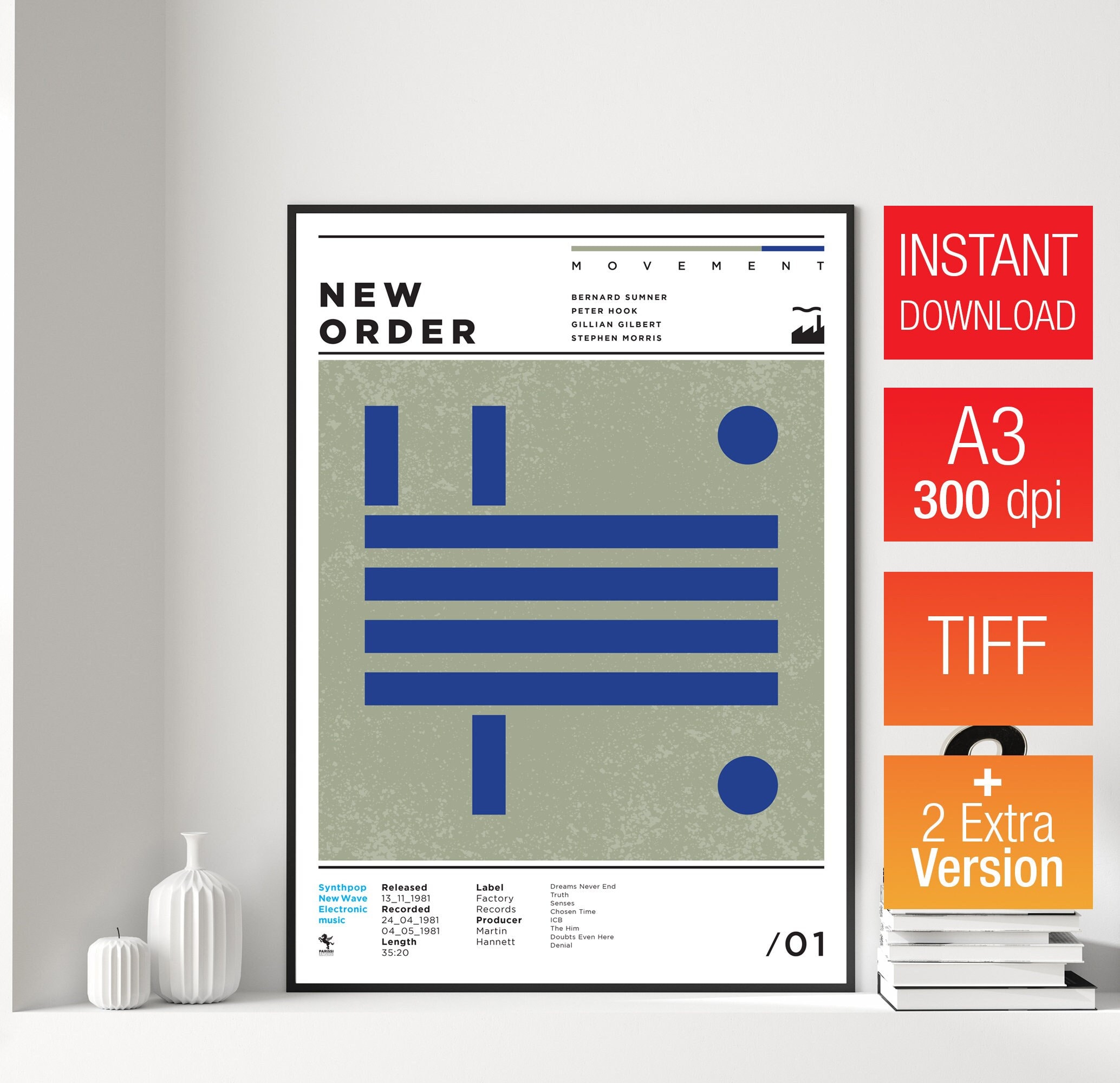 アートポスター NEW ORDER GET READY オリジナルポスター アートポスター NEW ORDER GET READY オリジナルポスター New