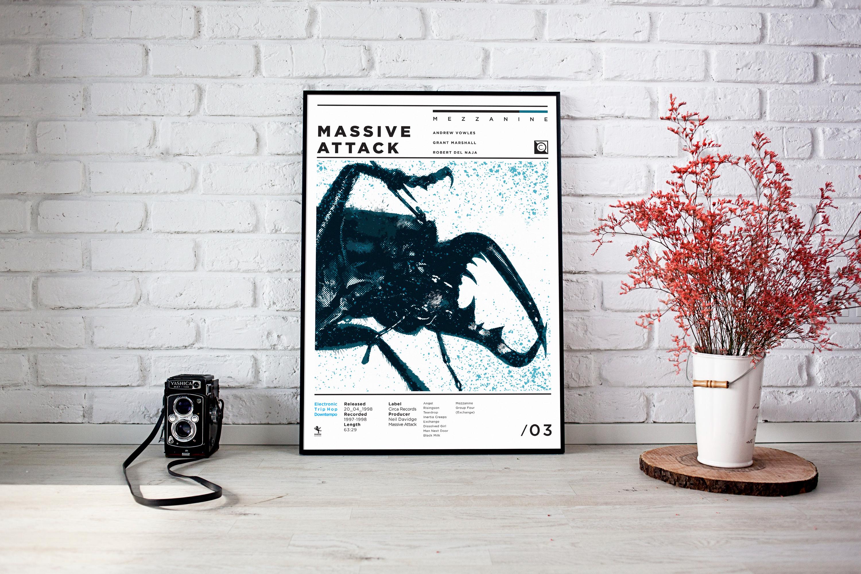 Massive Attack – Mezzanine Tribute Print | Electronic Album