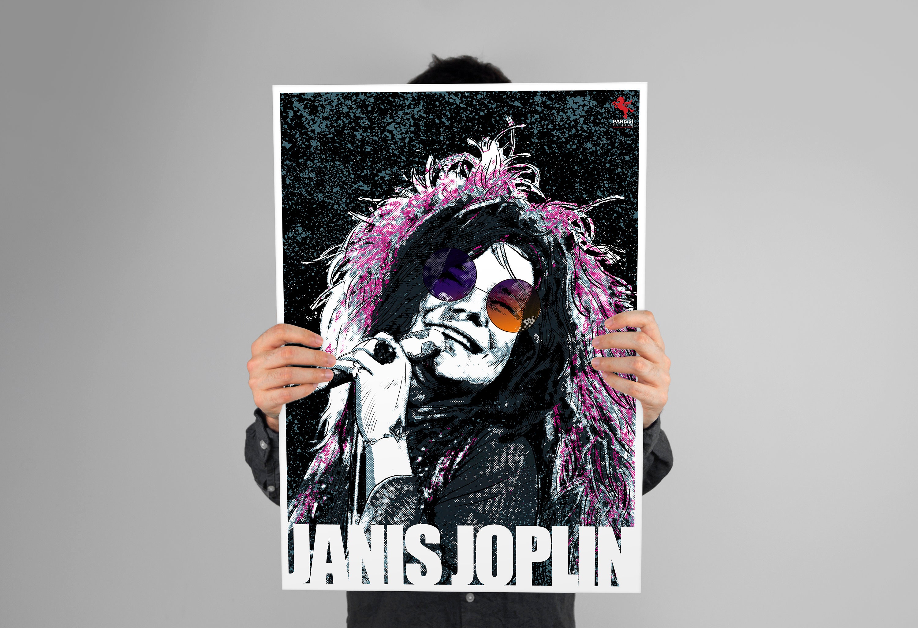 Janis Joplin Digital Poster, 42x30, 1960s 1970s Music Print American ...